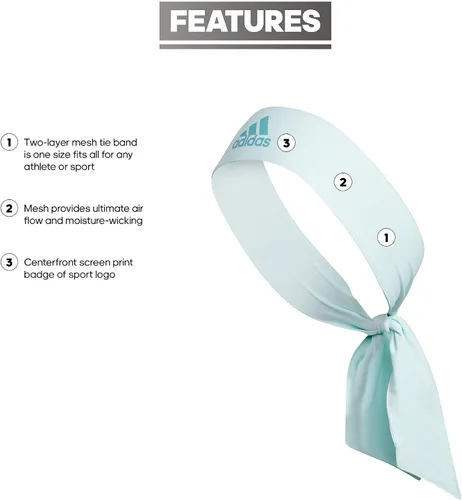Vista 2 de adidas Diadema Alphaskin Tie para mujer