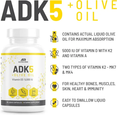 Vista 2 de Suplemento vitamínico ADK 5 + suplemento vitamínico ADK 10
