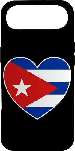 Vista 26 de iPhone 13 Pro Max I Heart Cuba - Divertida funda con bandera cubana