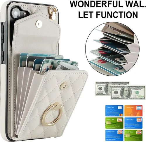 Vista 2 de Asuwish Funda para teléfono Samsung Galaxy A14/M14 5G con protector de pantalla de vidrio templado y correa cruzada para la muñeca, anillo con Rojo