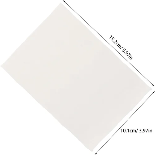 Vista 2 de DOITOOL 20 Sheets Handmade Cotton Watercolor Paper with Rough Deckled Edge, Textured White Art Paper for Painting, Crafts, Invitations, and Artistic