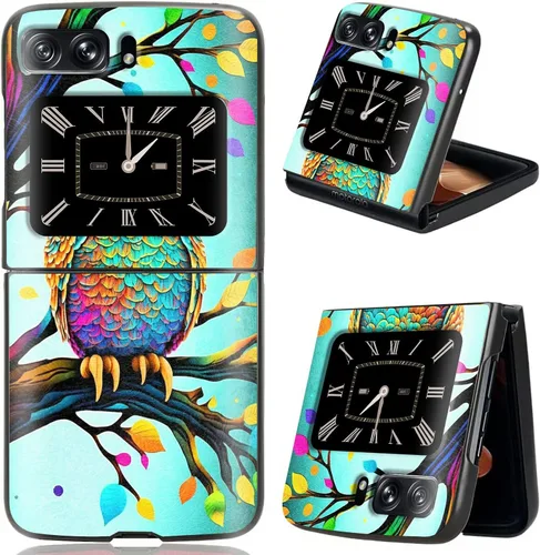 Vista 41 de Rossy Funda para Motorola RAZR 5G, para Moto RAZR 5G, funda delgada y ligera de policarbonato duro a prueba de golpes para Motorola Moto RAZR 5G