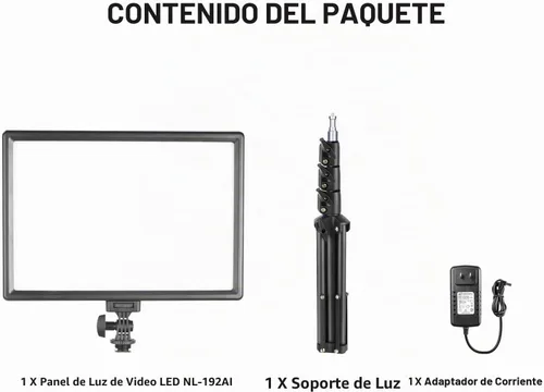 Vista 8 de NEEWER Panel de Luz LED para Video de 13", Kit de Iluminación de Estudio con Soporte de Trípode, Luz Clave Fotográfica Ajustable Bicolor de 20W