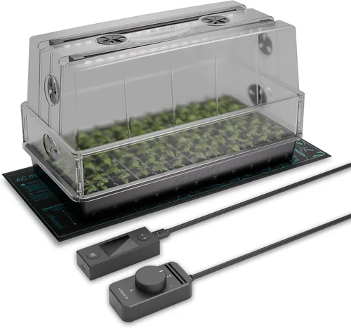Vista 8 de AC Infinity Cúpula de Humedad, Kit de Germinación de Alta Resistencia con Cúpula de 3 mm de Grosor, Bandeja Resistente con Goteo, Bandeja