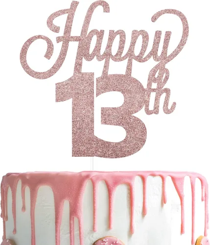 Vista 90 de LINGTEER - Decoración para pastel con texto "Happy Birthday 100", color negro
