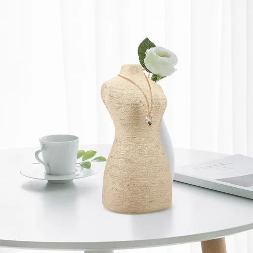 Vista 4 de Soporte de joyería modelo vestido pendiente collar anillo soporte de joyería soporte maniquí joyería colgante soporte de exhibición femenino vestido
