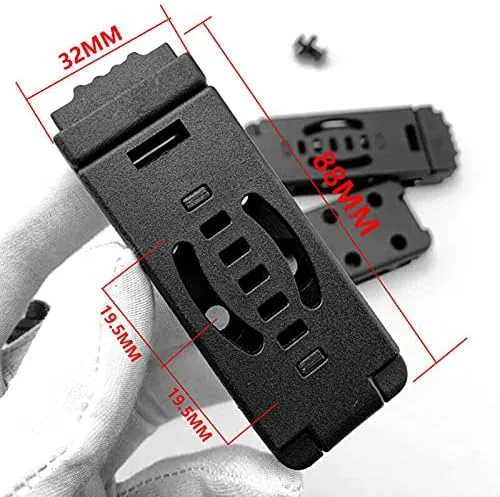 Vista 4 de 4 unids plegable sobre cinturón clip K vaina abrazadera DIY w/herramienta de hardware para funda Kydex