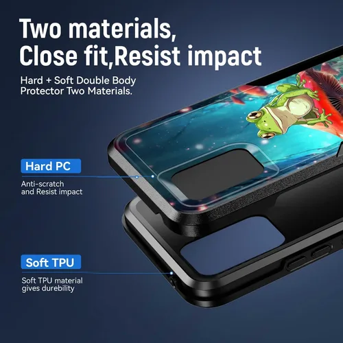 Vista 2 de Funda para Moto G Power 5G 2023, [probada contra caídas de grado militar], resistente, resistente, resistente, a prueba de golpes, funda protectora