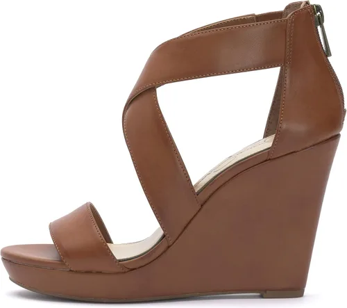 Vista 2 de Jessica Simpson Jinxxi Sandalias para mujer, con taco de cuña