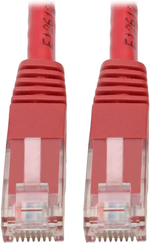 Vista 21 de Tripp Lite Cable de conexión moldeado Gigabit Cat6 Cat5e RJ45 M/M 550MHz Gris