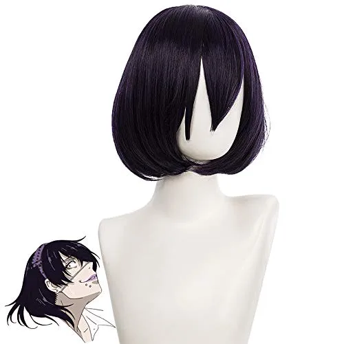 Vista 2 de Peluca de cosplay japonesa de anime kakegurui personaje para mujeres niñas juego de rol pelos Halloween carnaval fiesta Ikishima midari