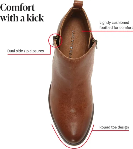 Vista 8 de Lucky Brand - Botín de tobillo Basel para mujer