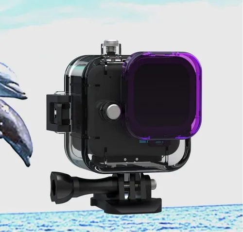 Vista 6 de Coyktonty - Funda impermeable para GoPro Hero11 Mini, color negro, 98.4 ft, accesorio de filmación subacuática con soporte y tornillos