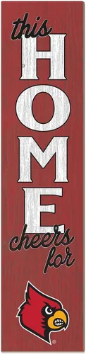 Vista 62 de KH Sports Fan Letrero de Alabama Crimson Tide This Home Cheers for Porch Leaner, 11 x 46 pulgadas, carmesí de marea carmesí; muestra tu espíritu