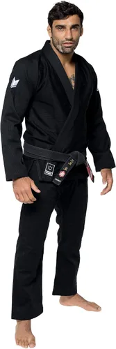 Vista 3 de KINGZ Brazilian Jiu Jitsu Gi Kimono BJJ ligero y duradero para hombre, IBJJF Legal 400gsm Pearl Weave Pro Training El único