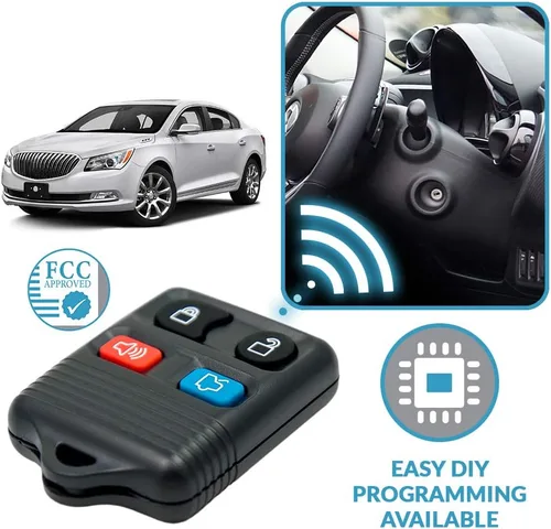 Vista 5 de Recambio de llavero de auto con control remoto para entrada sin llave para Ford Escape, Expedition, Explorer, Focus, Fusion, Taurus y mucho más