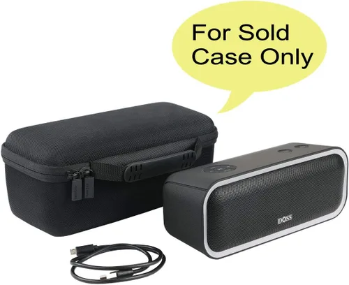 Vista 2 de co2CREA Funda de viaje rígida de repuesto para altavoz Bluetooth inalámbrico DOSS SoundBox Pro+ (caja negra)
