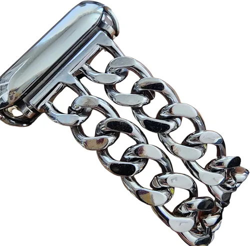 Vista 8 de Adjustable Fashion Chain Link Bracelet Band Compatible with Apple Watch