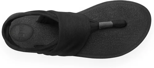Vista 6 de Sanuk Sandalias de Yoga Sling 2 - sólidas vintage de tiras para mujer Negro