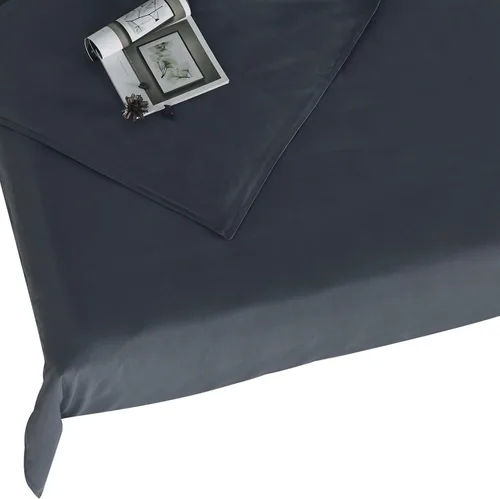 Vista 3 de RelaxBlanket - Funda de edredón de 60 x 80 pulgadas para manta con peso Algodón premium de 180GSM Gris oscuro