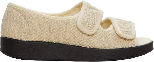 Vista 2 de Silverts Adaptive Clothing Footwear Sandalias de punta abierta de fácil cierre para mujer para personas mayores interiores y exteriores