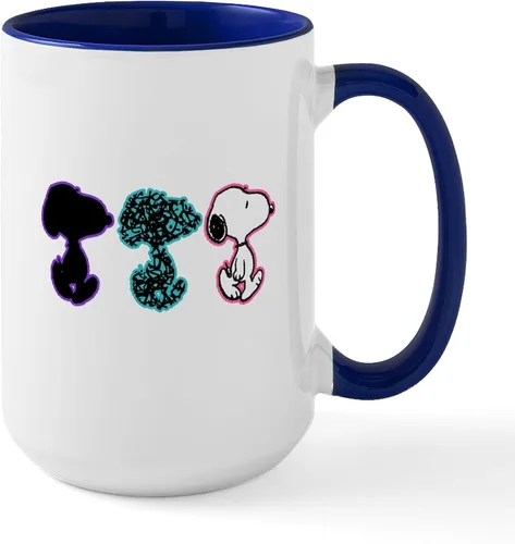 Vista 164 de CafePress SNOOPY Joe Cool - Taza de café de cerámica (15.0 fl oz)