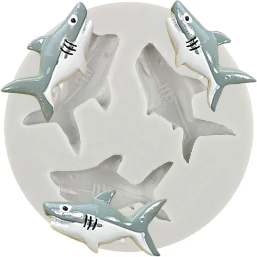 Vista 10 de Molde de silicona para fondant de delfín, molde de caramelo de chocolate con delfines Decoración de tartas de cumpleaños para boda, decoración