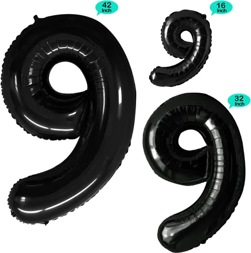 Vista 132 de GOER Globos Número 10 para Decoraciones de Fiesta de 10º Cumpleaños, Globos de Helio de Papel de Aluminio Jumbo de 42 Pulgadas para 10º Aniversario