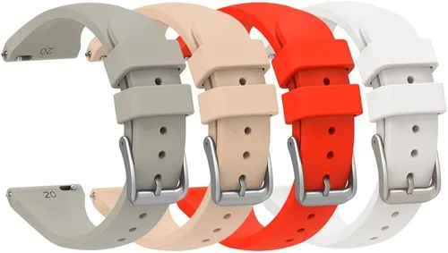 Vista 2 de Senter Correas de repuesto de goma suave de liberación rápida de 0.787 in para Huawei Watch GT2 de 1.654 in/Watch GT3 de 1.654 in