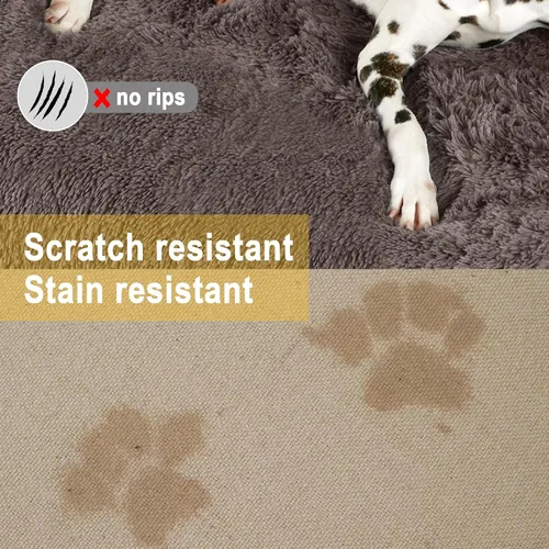Vista 5 de Codi Cama calmante para perros – Tapete protector de sofá antiansiedad para perros grandes, 41 x 37 x 6 pulgadas, lavable a máquina, esponjosa