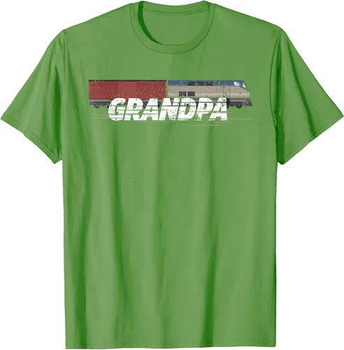 Vista 25 de RC Model Train Shirt Grandpa Train Boxcar HO Scale T-Shirt Negro