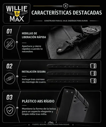 Vista 12 de Bolsa de cuero sintético Willie & Mac, talla única