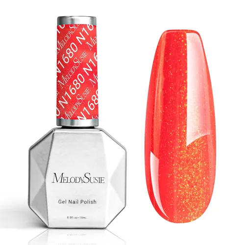 Vista 60 de MelodySusie - Esmalte de uñas en gel con brillo perla rosa brillante, 0.5 fl oz, efecto hilo, con acabado de concha rosa brillante, UV LED