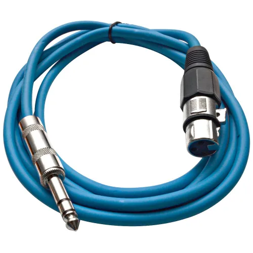 Vista 26 de Seismic Audio - SATRXL-F2 - Cable de conexión XLR naranja de 2 pies hembra a 1/4" TRS