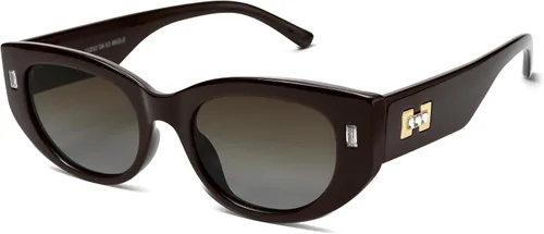 Vista 4 de SOJOS Gafas de sol polarizadas rectangulares de moda retro Y2K gafas de sol estrechas SJ2266