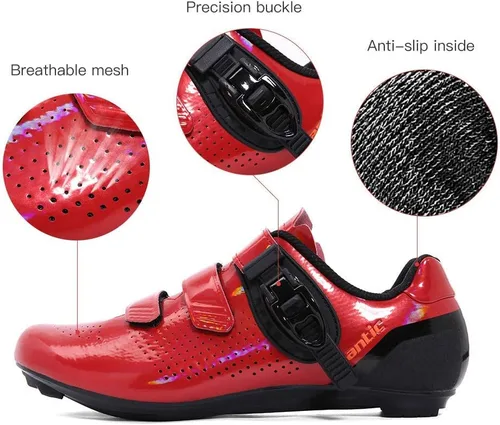 Vista 5 de Santic Zapatos de ciclismo unisex para interiores y ciclistas, adecuados para look Delta y Peleton