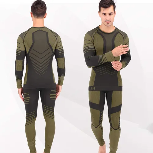 Vista 4 de MeetHoo Conjunto de ropa interior térmica para hombre, equipo de invierno, capa base, pantalones largos