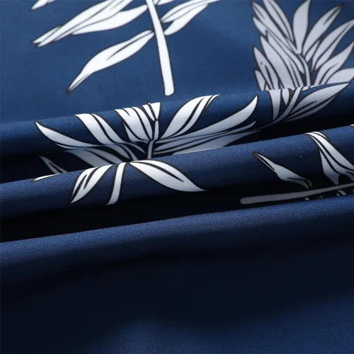 Vista 8 de SheLucki - Camisa hawaiana para hombre, unisex, estilo informal, manga corta, con botones y estampado de sombra de palmeras, para el verano