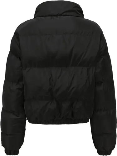 Vista 3 de Chaquetas de invierno para mujer, acolchadas, ligeras, con cremallera, forro polar, recortadas, para exteriores