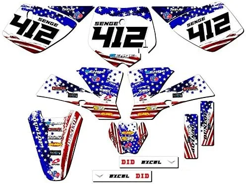 Vista 7 de 2002-2008 SX 50 MERICA Grey Complete Kit Compatible with KTM Senge Graphics Inc