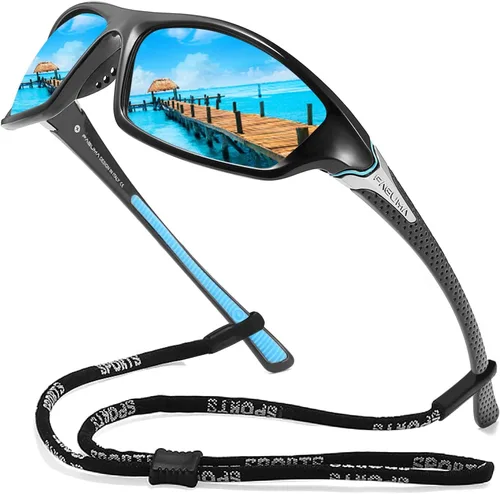 Vista 13 de Gafas de sol polarizadas para hombre, ciclismo, conducir, pesca, 100% protección UV Cycling Driving Fishing