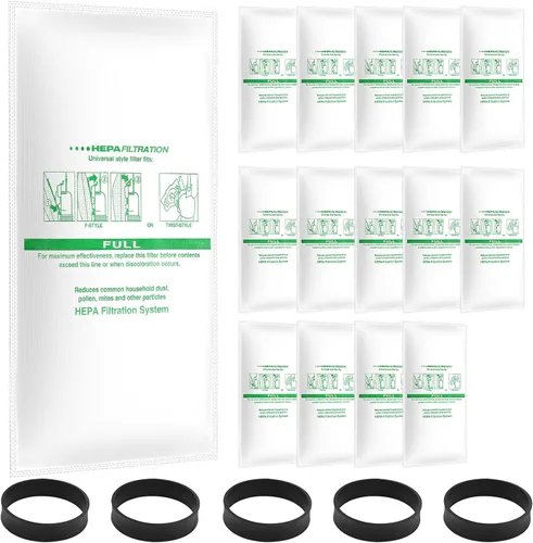 Vista 10 de Paquete de 10 filtros HEPA 204814 Plus bolsas compatibles con aspiradoras 205811 204811 204808 para Avalir Sentria Ultimate G Series, sustituye al