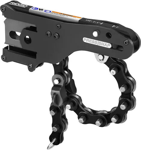 Vista 2 de RIDGID 34403R Kit de cortador de tubo de suelo con broches de presión y estuche de transporte, cortador de tubos de cadena resistente para tubos
