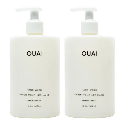 Vista 9 de OUAI Jabón de Manos, Dean Street - Jabón Líquido de Manos con Jojoba, Aguacate y Aceite de Rosa Mosqueta para Piel Reparada - Jabón Suave Exfoliante