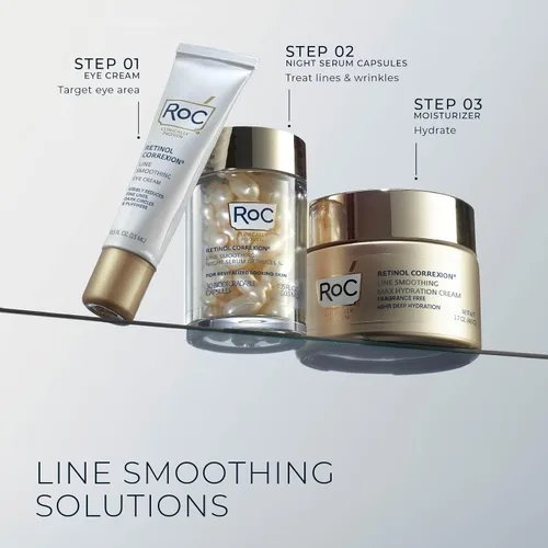Vista 8 de RoC Retinol Correxion Suero de Noche Anti-Envejecimiento contra Arrugas, Suero de Retinol para el Rostro, Tratamiento Diario para Líneas Finas