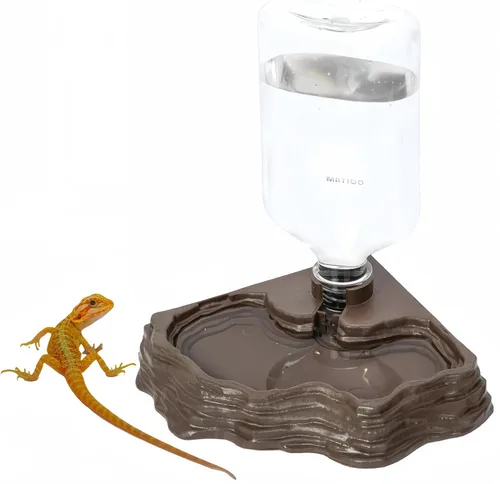 Vista 8 de Lizard - Dispensador automático de cuenco de agua con diseño de Negro