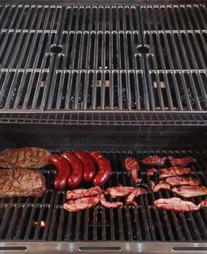 Vista 7 de 463230515 463239915 Piezas de repuesto de rejillas de parrilla para Charbroil 5 6 quemadores G432-001N-W1 463240115 463230512 463230514 463252113