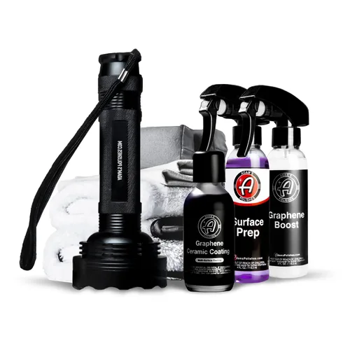 Vista 8 de Adam's Polishes Revestimiento de cerámica de grafeno UV, revestimiento de cerámica 10H para automóviles con tecnología de brillo UV Más de 7 años