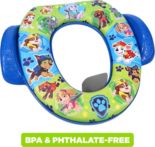 Vista 4 de Nickelodeon PAW Patrol "Mission Paw" - Asiento suave para ir al baño y asiento de entrenamiento para ir al baño, cojín suave, entrenamiento para ir