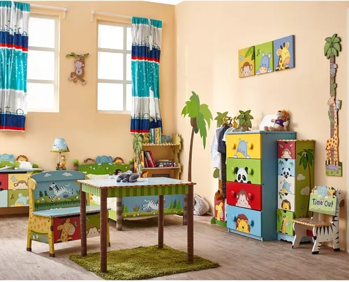 Vista 8 de Lámpara de mesa temática para niños Magic Garden de Fantasy Fields - Detalles pintados a mano que despiertan la imaginación. Pintura no tóxica, sin